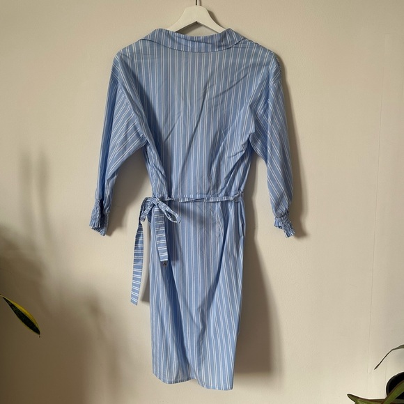 NWT Patrizia Pepe Abito Blue White Stripes Mini Dress Size 40 US 4 - Picture 6 of 8